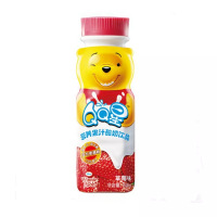 伊利QQ星营养果汁酸奶小熊维尼200ml*16瓶草莓味儿童成长牛奶 整箱 包邮