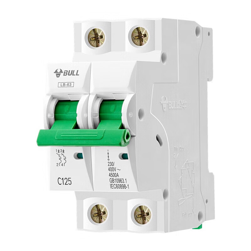 公牛(BULL)空气开关 LB5-125系列小型断路器 LB5-125Y/100A-2P/C型断路器 400V