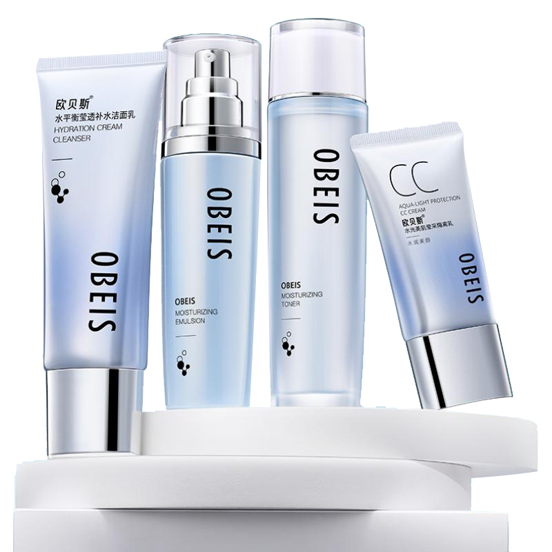 欧贝斯(obeis) 水平衡密集补水保湿三件套(夏令装)110g洁面乳+130ml柔肤液+100ml乳液