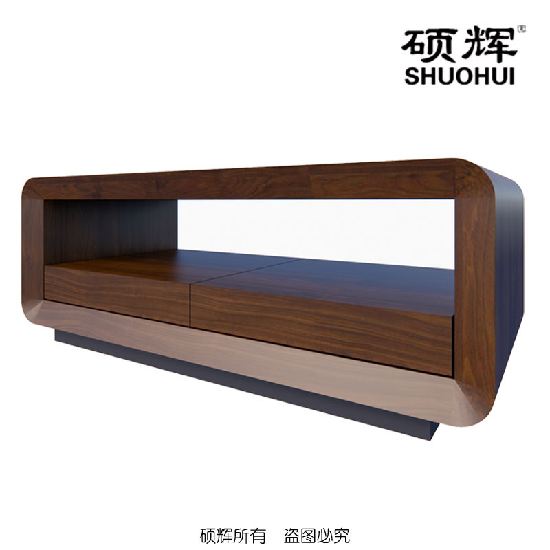 [硕辉]ETJ-01F14长几 现代实木油漆办公长条茶几 140*70*45cm