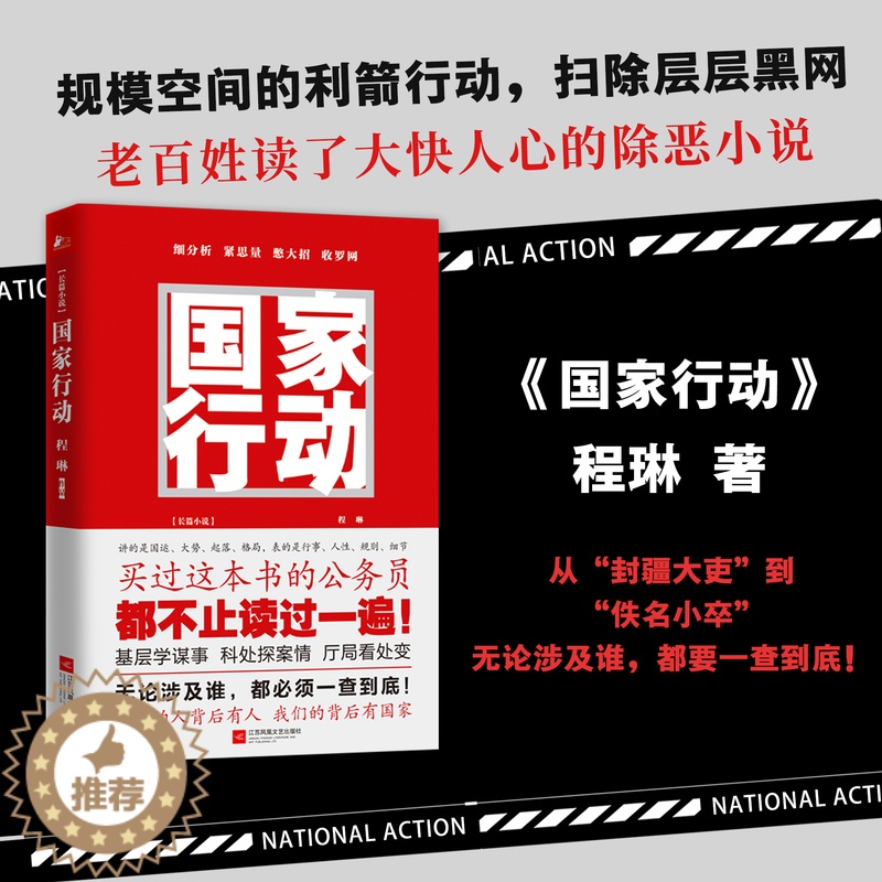 【醉染正版】国家行动 程琳著 张译主演同名电视剧原著人民的名义 悬疑推理警匪破案 犯罪长篇小说 反腐刑侦探笔记官场小说书