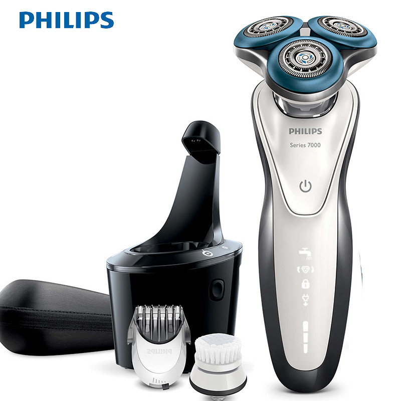 飞利浦(PHILIPS)S7780 电动剃须刀 充电式 全身水洗 干湿两用 荷兰原装进口刀头 三刀头 刮胡刀