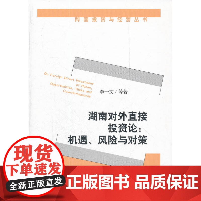 湖南对外直接投资论——机遇、风险与对策高清大图