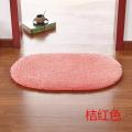 现代简约卧室床边地垫口厨房地垫卫浴室地垫_1_633 50x80cm 桔红（长圆）