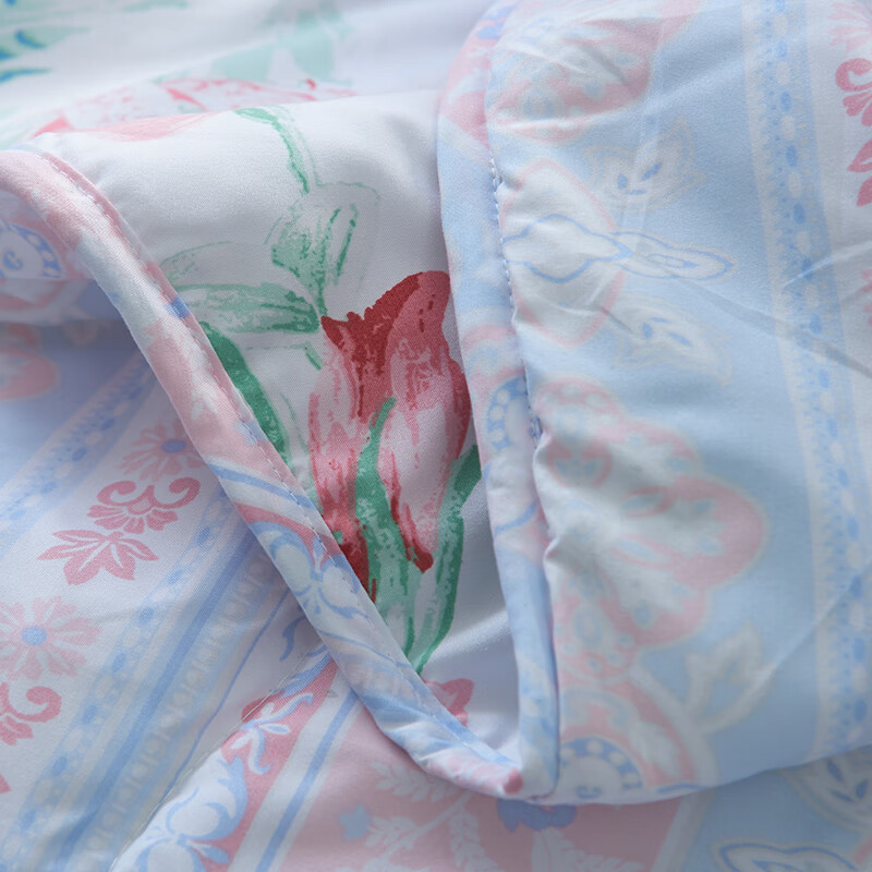 富安娜 七孔抗菌印花夏被-荷风细雨 203*229cm/条