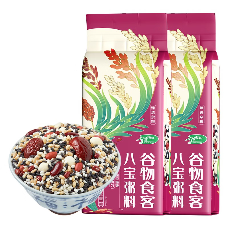 十月稻田 八宝粥 750g*2袋 单位:套高清大图