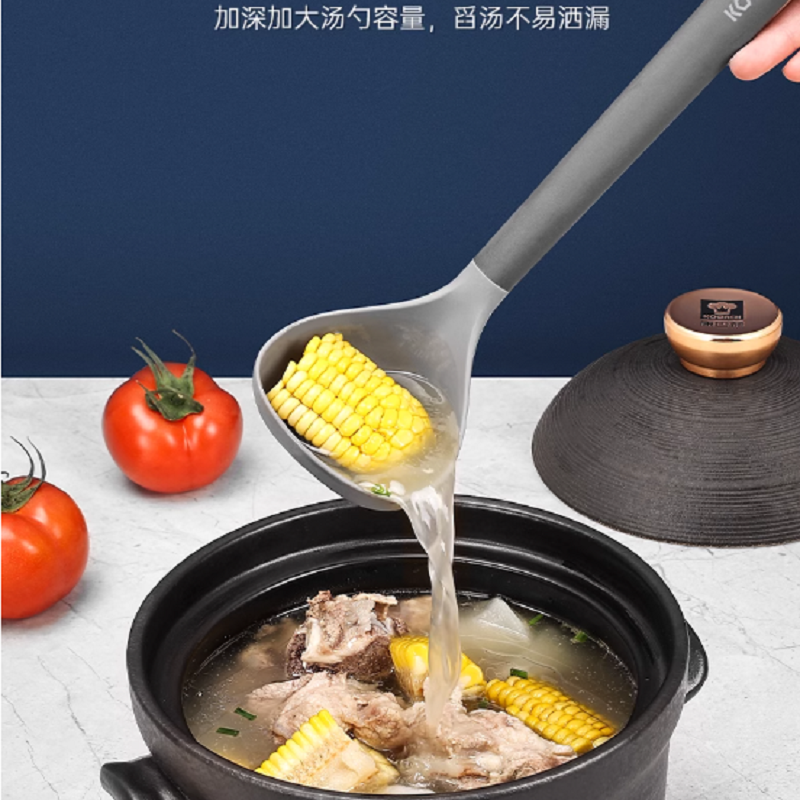 康巴赫摩登系列食品级硅胶锅汤勺