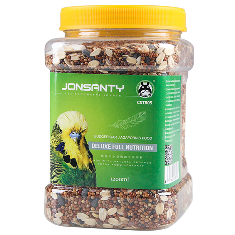 鸟食鹦鹉饲料油葵鸟饲料鹦鹉粮鸟粮鸟食饲料1200ml视频