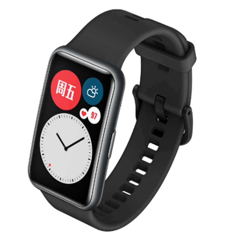 HUAWEI WATCH FIT(曜石黑) 智能运动手表 心率睡眠血氧监测 单个价