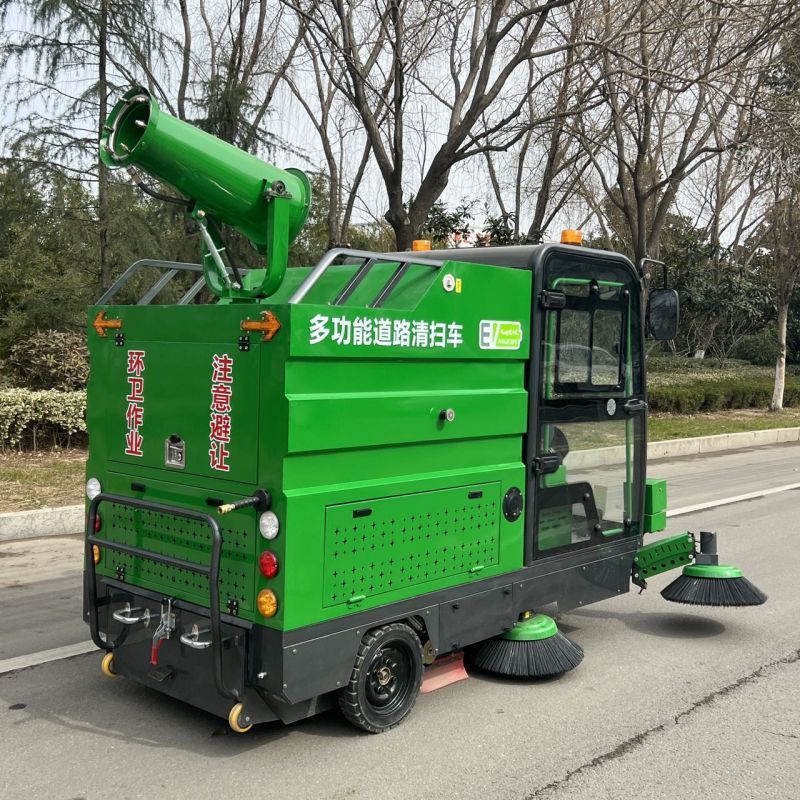 善洁驾驶式电动清扫车学校物业工业大型环卫扫地机工厂车间道路扫地车