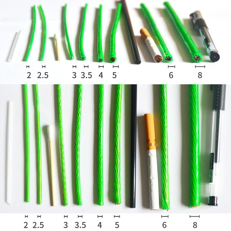龟固 包塑钢丝绳 小五金大棚牵引绳晾衣绳 4mm 100米