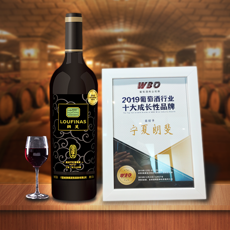 宁夏产区朗斐(LOUFINAS) 国耀99 干红葡萄酒单支正品珍藏酒类 750ml*1