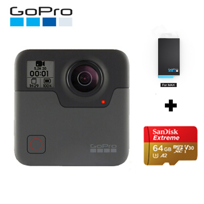 GoPro MAX全景相机高清运动相机水下潜水 4K户外防水摄像机vlog 官方标配 MAX+原装电池+64G卡