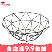 ins北欧创意家居铁艺水果蔬菜零食客厅家用收纳篮现代简约水果盘