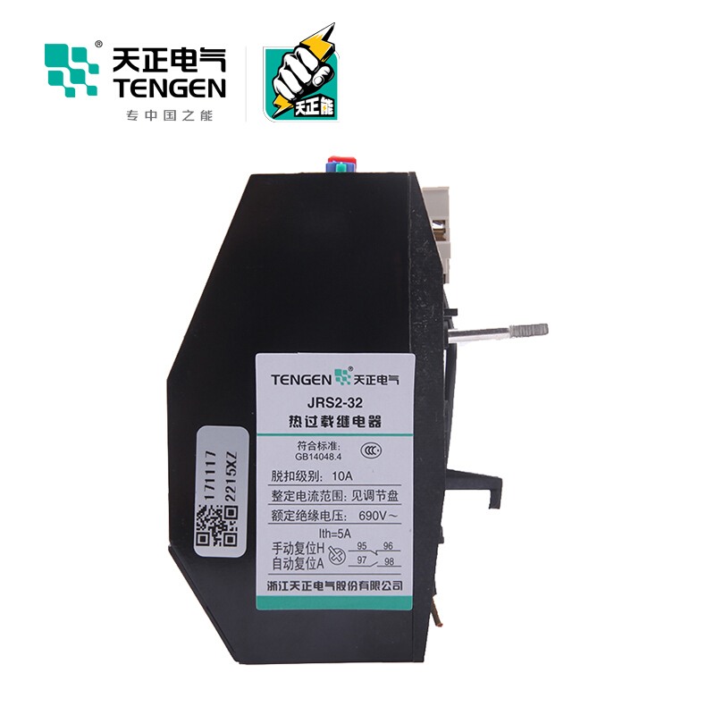 天正电气 JRS2 电热式 适配CJX1-32接触器 20-32A 03030010240 过载继电器高清大图