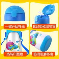 富光(FUGUANG)保温杯WFZ1034-430 430ml新品时尚可爱飞行帽儿童保温杯 儿童水杯 儿童茶杯儿童吸管杯