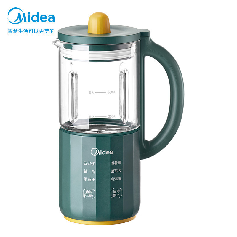 美的(Midea)小型豆浆机免滤家用多功能自动清洗破壁机2一3人米糊机榨汁机DJ06X2-109H