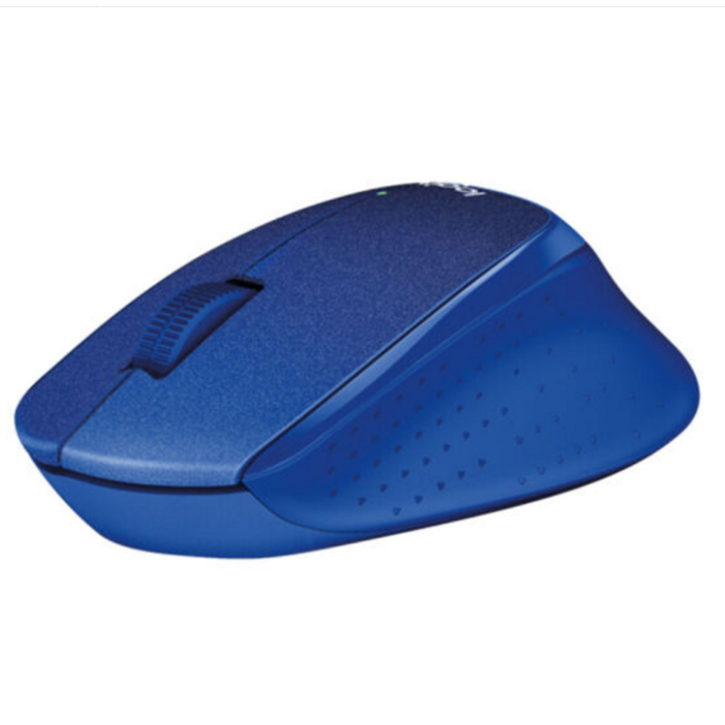 罗技(Logitech)M330 无线静音鼠标 舒适曲线 M275升级版 蓝色
