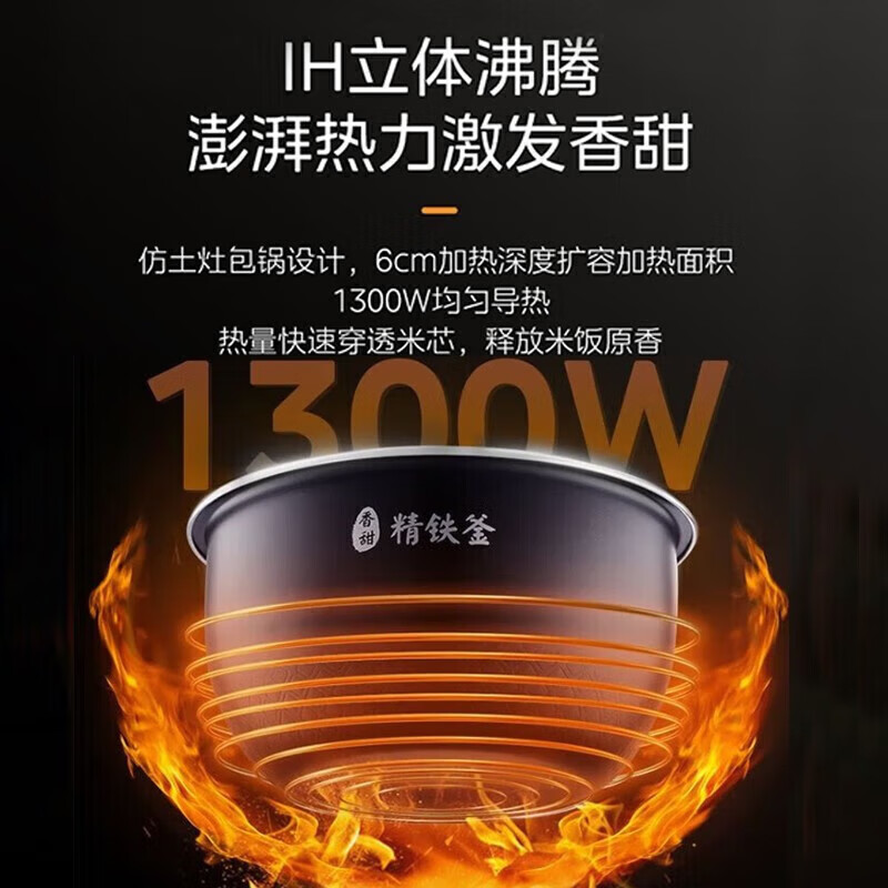 美的(Midea)低糖电饭煲家用大容量米汤分离电饭锅沥米饭降还原糖饭锅电饭煲 CFB4095HL ZH高清大图