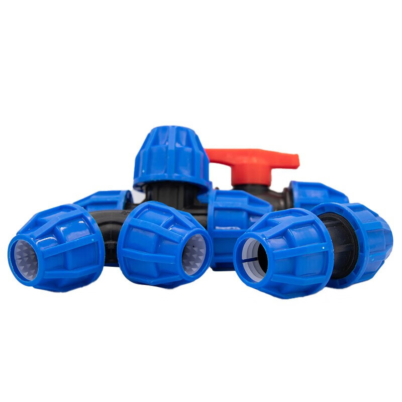 海斯迪克 HKCL-858 PE快接头快速抢修接头管件配件 25快速三通 1个