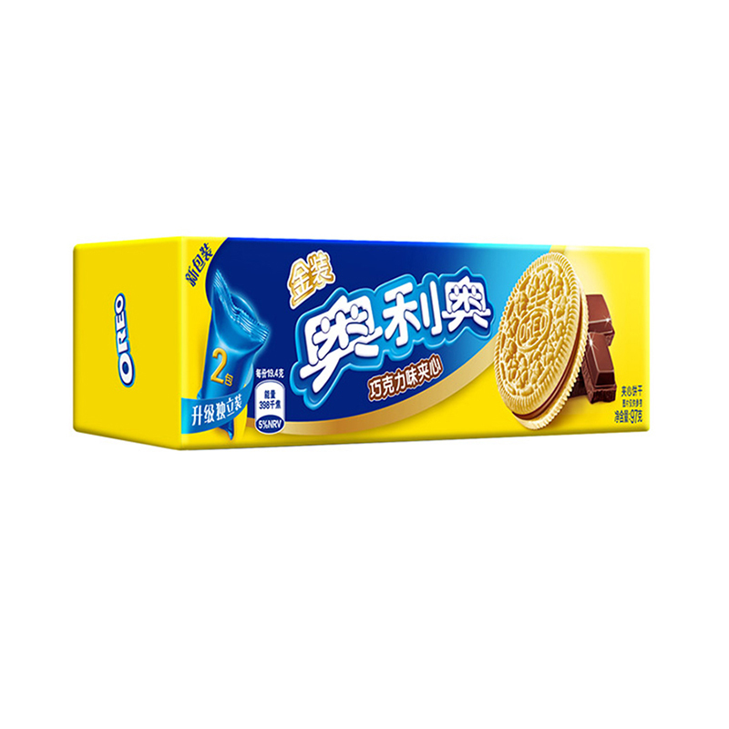 奥利奥(OREO) 夹心饼干 零食 金装巧克力味97g
