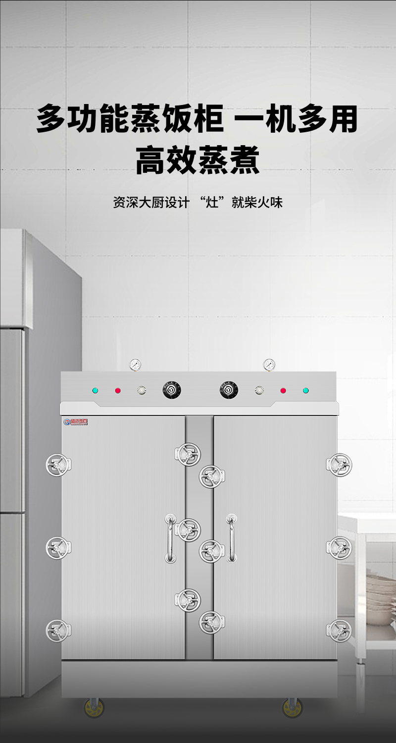 盛远商用双门高原蒸饭车24盘
