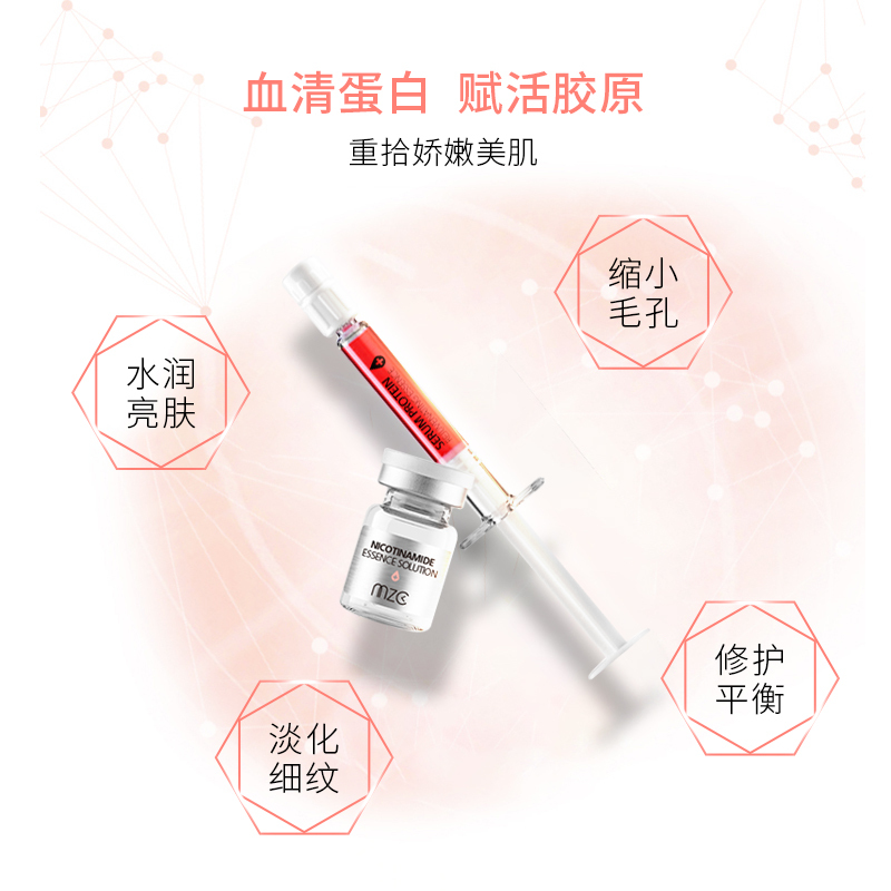 美丽资产血清蛋白焕颜精华液礼盒提拉紧致抗皱收毛孔补水嫩肤改善细纹