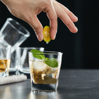 青苹果玻璃杯洋酒杯烈酒杯水杯套装威士忌酒杯