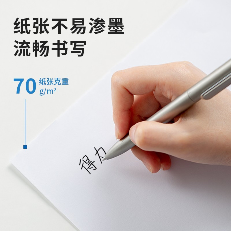 得力(deli)Z7123铂锐复印纸A5/70g 10包/箱 500张/包 双面复印纸 打印白纸 空白草稿纸 办公用纸