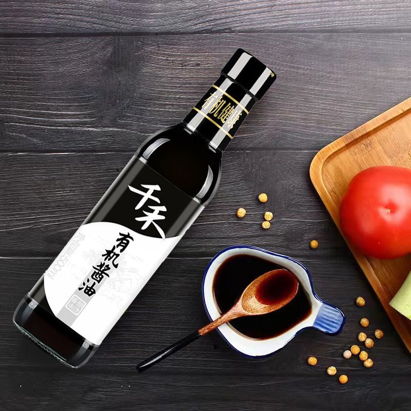 千禾酱油有机酱油500ml生抽有机原料拒绝添加无糖未加碘家用千禾有机