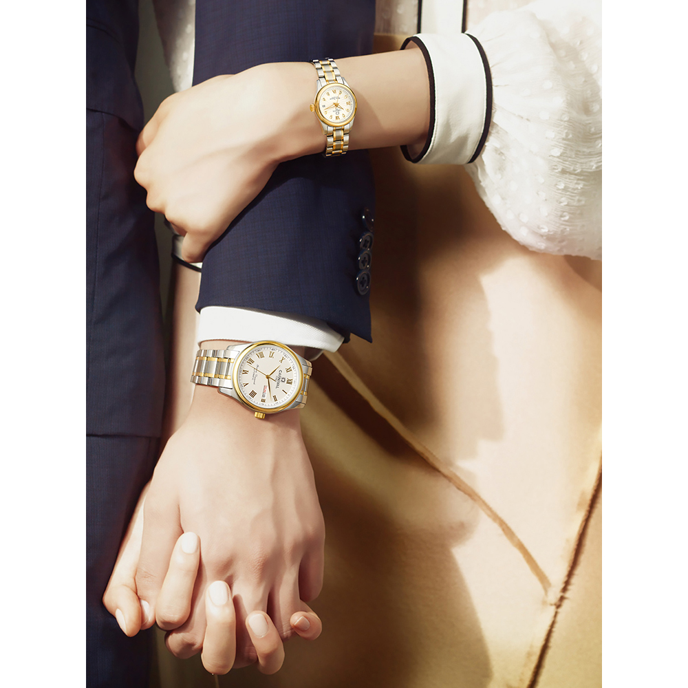 正品瑞士嘉年华(CARNIVAL)品牌手表自动机械表 男表时尚潮流女表夜光防水情侣表一对腕表8666高清大图