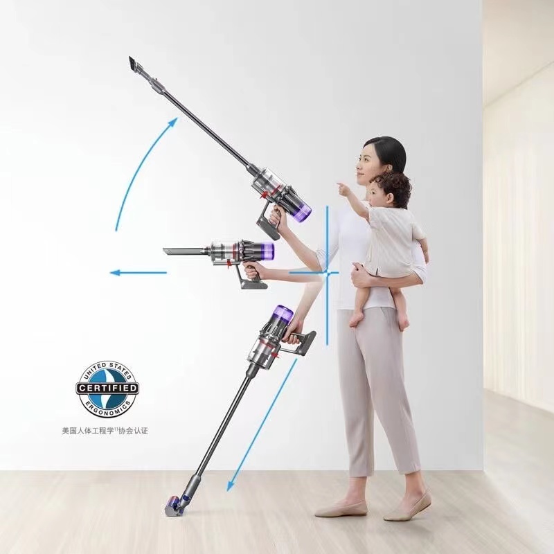 V12 Detect slim Nautik 轻量吸尘洗地机手持无线家用吸拖一体大吸力高清大图