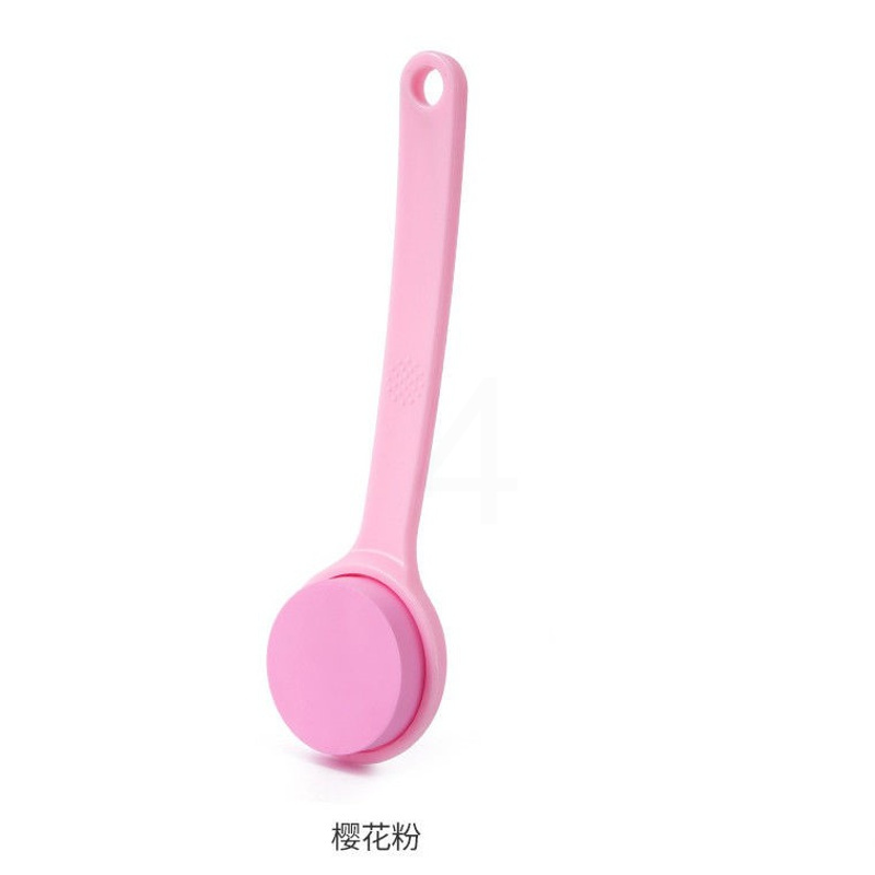 长柄海绵擦[粉色1件]收藏送挂 长柄搓澡海绵刷洗澡用品擦后背搓泥不求人沐浴软毛刷子搓背神器