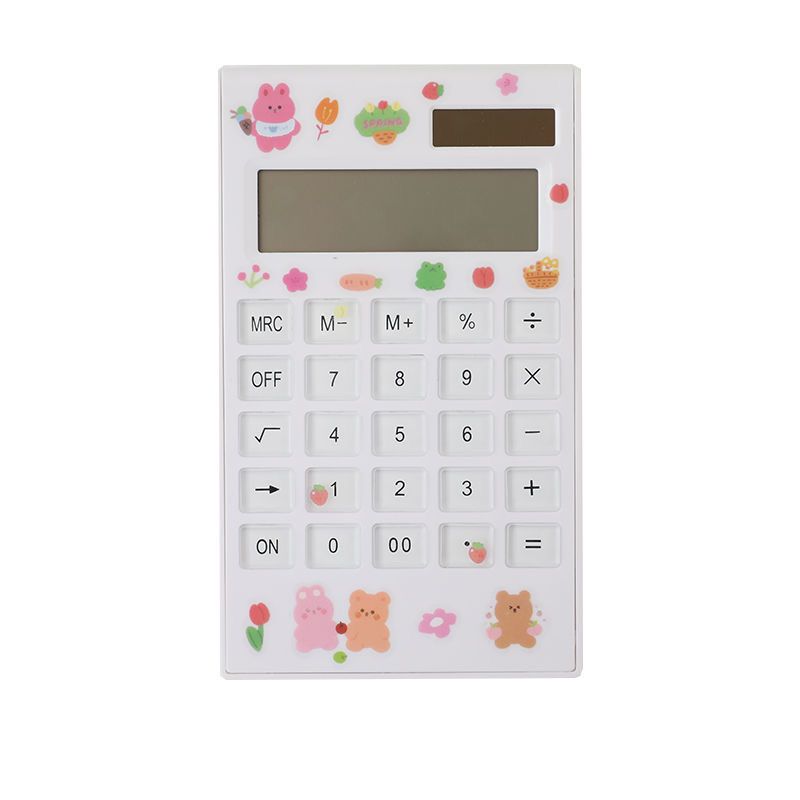 可爱迷你计算器学生办公太阳能大屏幕按键多功能卡通财务计算器