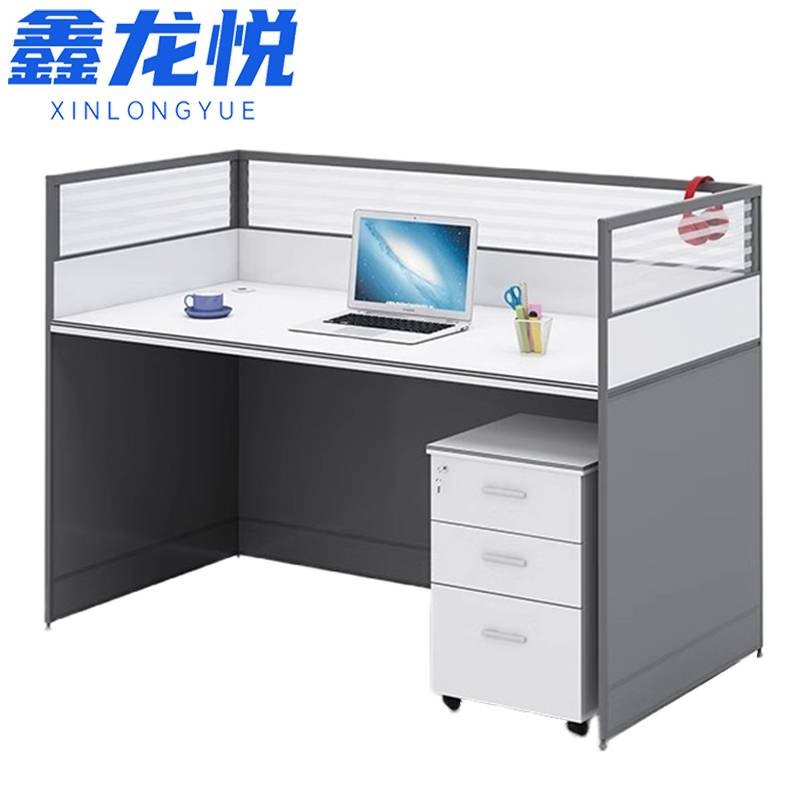 鑫龙悦 办公桌 单人位含柜 张高清大图