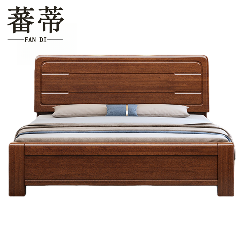 蕃蒂 实 木床高清大图