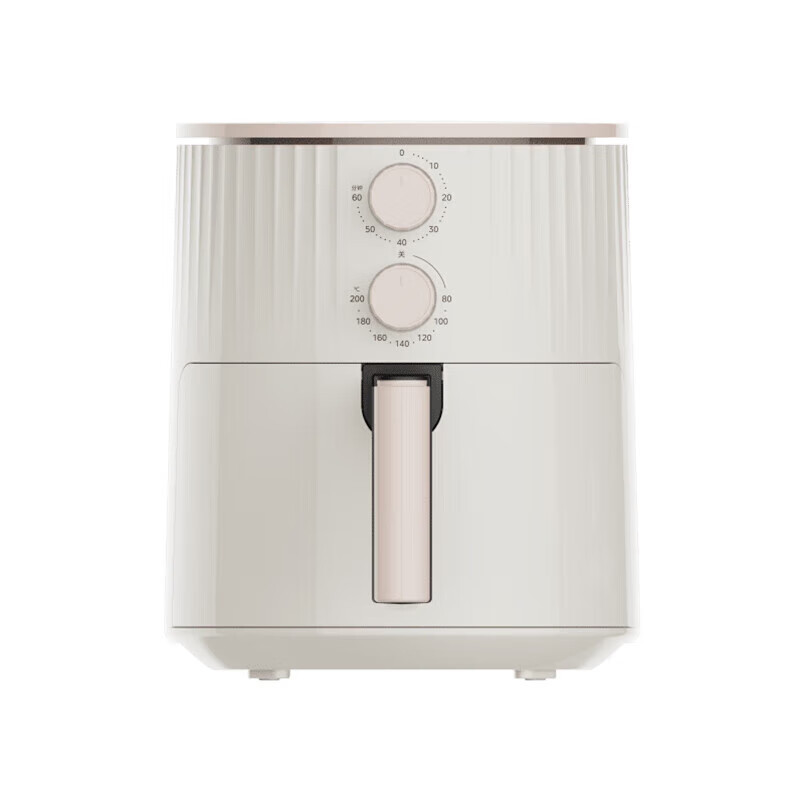 美的(Midea)空气炸锅4.7L跃动旋风盘食物免翻面花式菜单双旋钮简易操作薯条机 MF-KZE5009