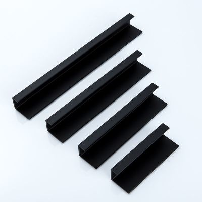 黑色 80mm基础款一只装 免打孔门把手拉手柜门衣柜拉手铝合金拉手窗户