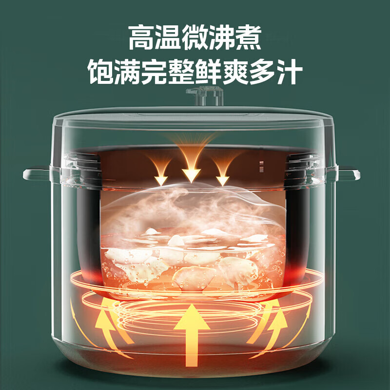 美的(Midea) MY-E5410 电压力锅 5L 家用智能大容量压力锅 多功能不粘锅煮饭煲汤 一锅双胆高清大图