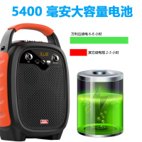 Malata万利达k05广场舞音响户外摆摊无线话筒K歌便携大音量大功率蓝牙音箱小型播放器家用唱歌音响低音炮 蓝色标配