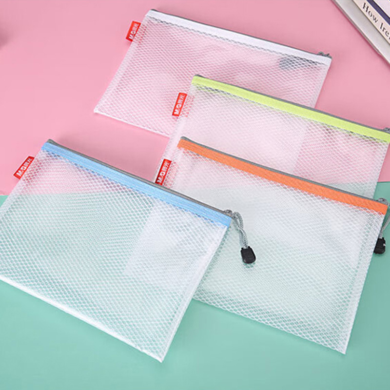 晨光拉链袋A5*5个装EVA材质网格款ADM95078(颜色随机)高清大图