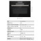 博世 HBA553BR0W+CDA589BS6W 71L嵌入式电烤箱 多种加热模式