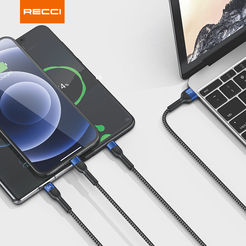RECCI-RTC-T12星辉三合一6A数据线 RTC-T12高清大图