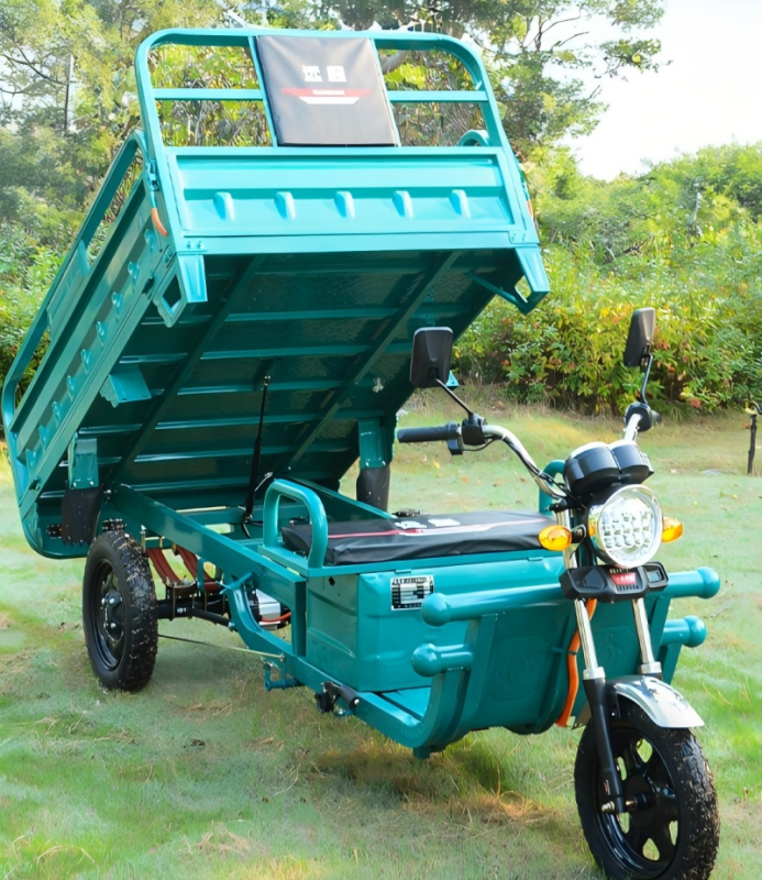 拉货电动三轮车 5千瓦电机300安电池高清大图