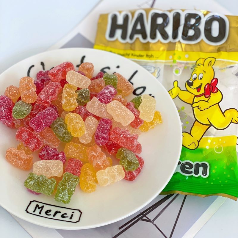 haribo哈瑞宝德国进口金熊酸味软糖175g小熊橡皮糖儿童水果味糖果