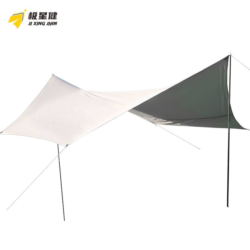 极星健 帐篷 天幕 4.4*4.4m蝶型银胶 套
