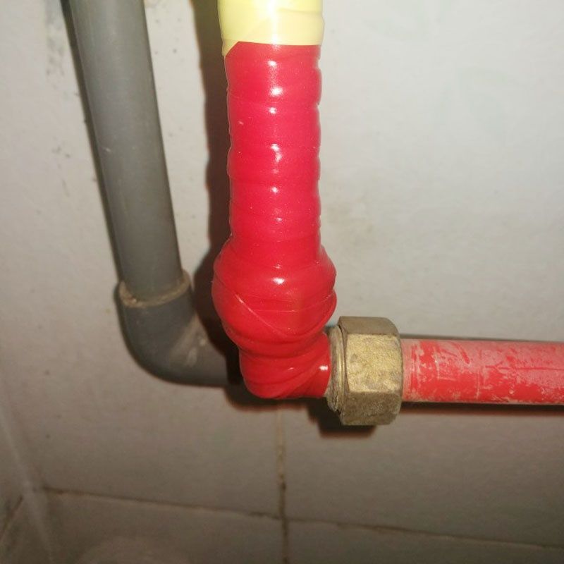 铁管补漏胶带自来水管漏水防水堵漏修补热水管塑料管水龙头胶布 白色 1米