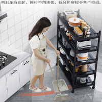 家时光厨房置物架落地多层碗碟收纳架微波炉架放锅烤箱调料家用用品大全
