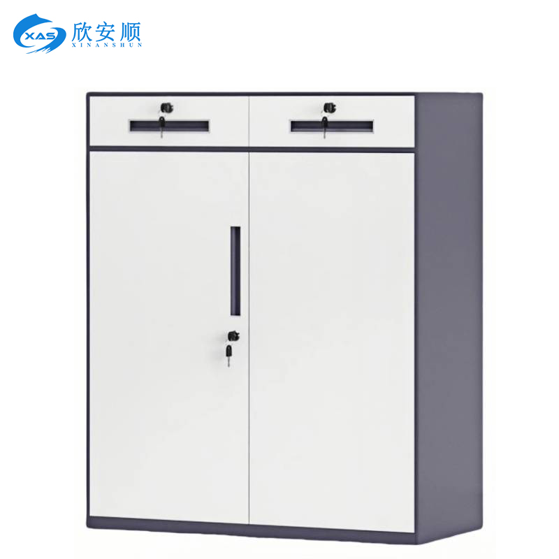欣安顺 钢制二斗矮柜 900*400*1090mm 台高清大图