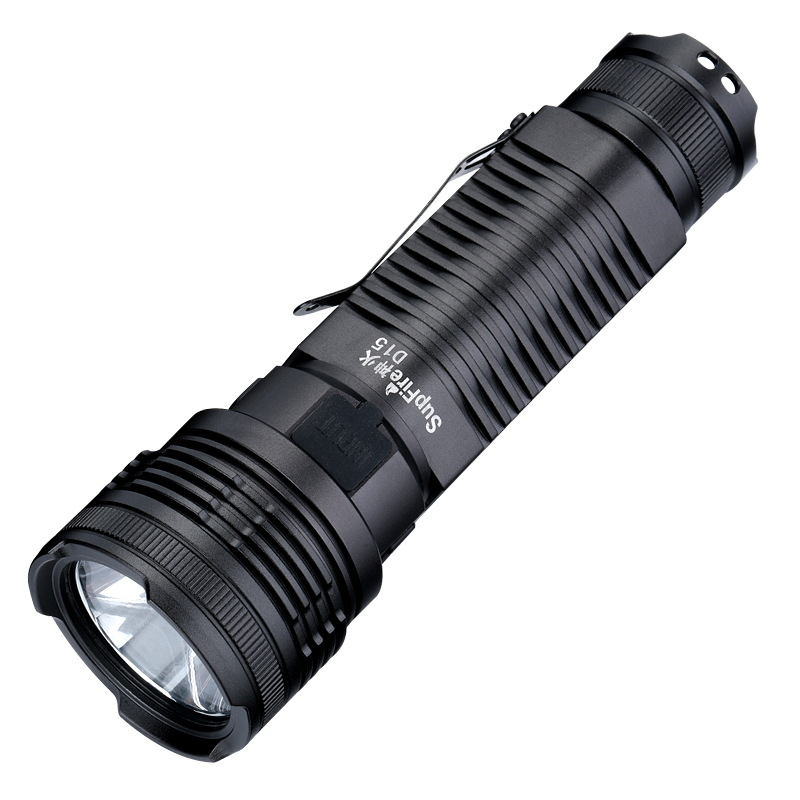 神火D15强光手电筒26650可充电式LED户外灯远射双灯带磁铁COD侧灯 中型手电筒